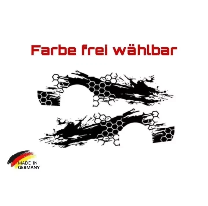 2 x Seitenaufkleber XXL Tuning SET Aufkleber Sticker Waben Styling Racing #14 - Bild 2 von 4