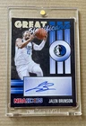 2020-21 NBA Hoops Jalen Brunson #GSJBR 🔥 Great Significance Autograph