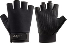 Fingerless Gloves - Fishing, Paddling  Sailing for Men Medium, Black