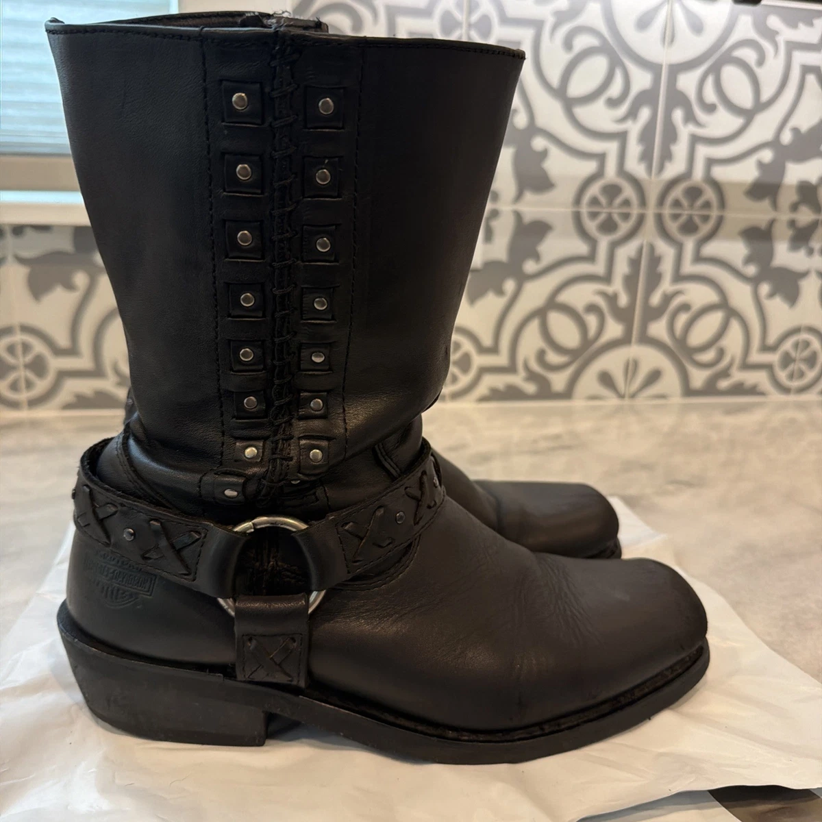 Harley-Davidson Brown Low (1-1.9 in) Heel Height Boots for Women