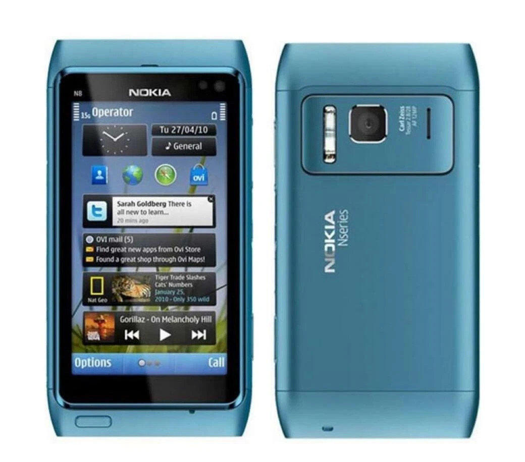 Nokia N8 N8-00 Touch Screen 12MP 3G WIFI Bluetooth 16GB ROM Mobile