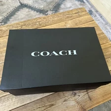 NEW COACH Empty Gift/Shoe Box 12.25" x 10" Comes With Coach Tissue Paper