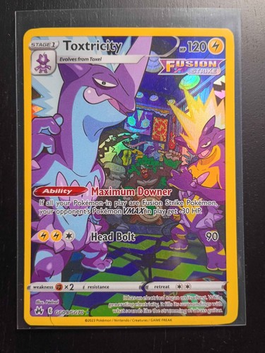 Toxtricity GG09/GG70 SWSH: Crown Zenith: Galarian Gallery Holo