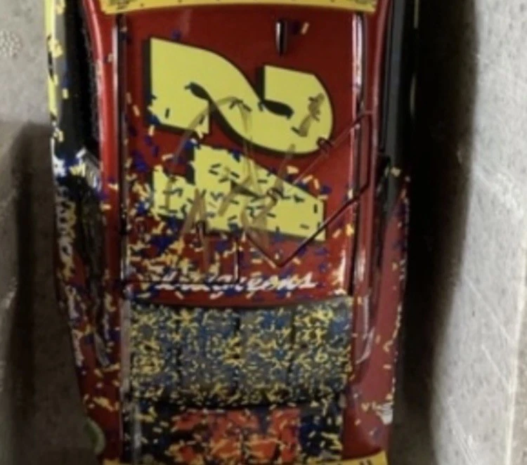 Jeff Gordon #24 doble autografiado Rick Hendrick Martinsville victoria final 2015 1:24 Foto 2 de 2