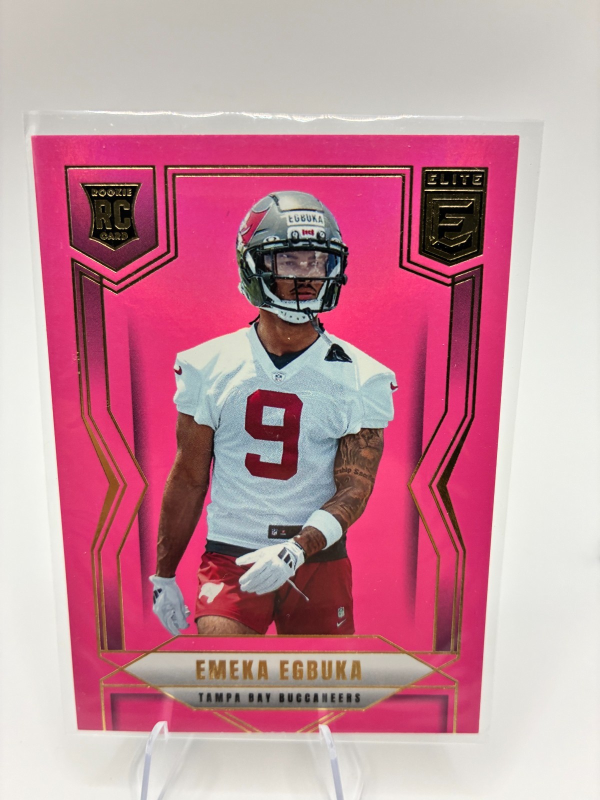 2025 Panini Donruss Elite - Rookies Emeka Egbuka #102 Pink Ink (RC)