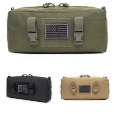 Outdoor Large MOLLE Utility Storage Pouch Waterproof Gear Bag with Strap