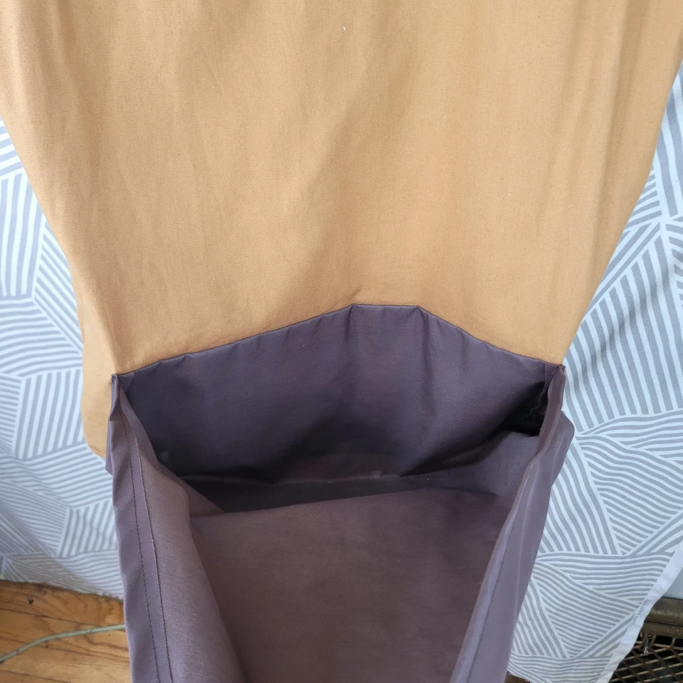 Vintage Blue Bill Red Head Hunting Vest Skeet Shooting Brown Canvas Mens Large - Image 4 of 4