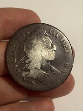 King William lll 5 Shillings Crown Coin,925 Silver.London Mint Year 1696.Grams29