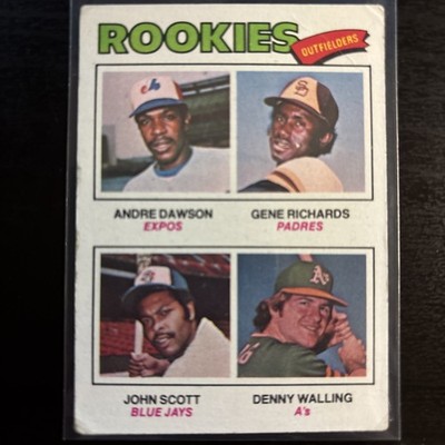 1977 Topps - Rookie Outfielders Andre Dawson, D. Walling, G. Richards #473 (RC)