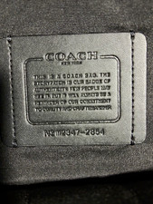 Coach Men s Black Backpack   Zip Closure, Adj...