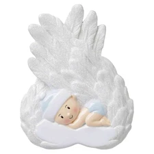 BABY BOY ANGEL Personalized Christmas Tree Ornament