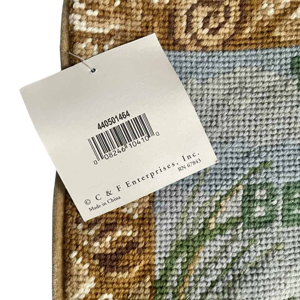 Funda de Almohada C&F Home Lana Punta de Aguja Casa de Playa 14" Sin Inserto NUEVA con Etiqueta Foto 4 de 4