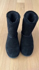 BEARPAW Emma Kids Toddler 608T Black Shearling Boot Size 13