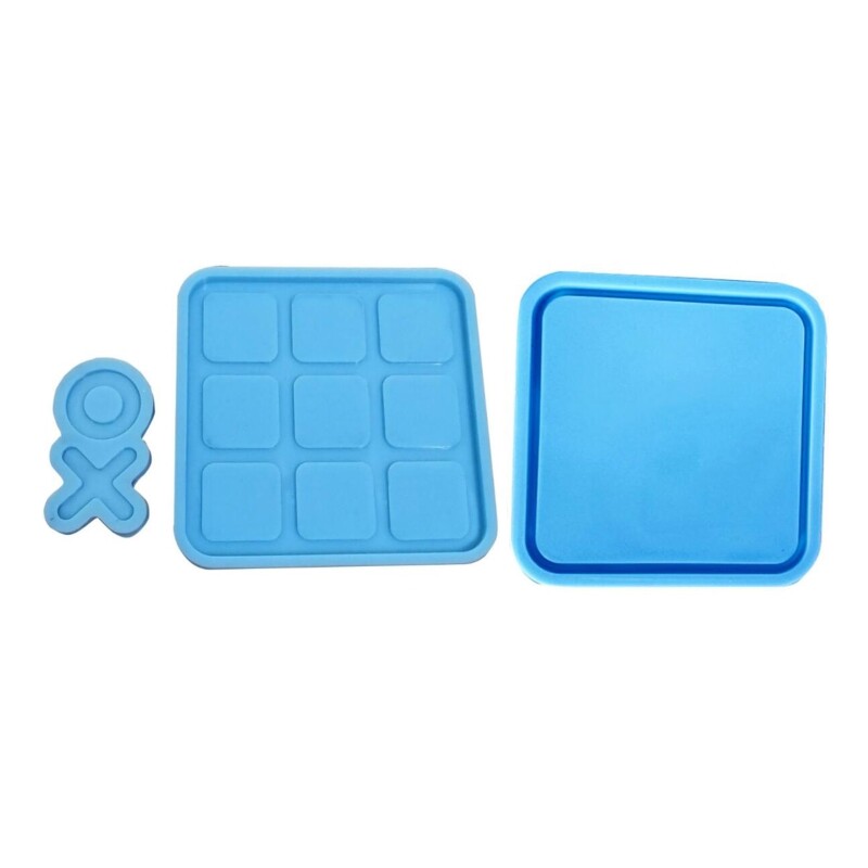 Crystal Epoxy Resin Mold 9 Grids Casting Silicone DIY Making