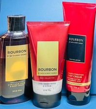 NEW MEN'S  BOURBON  3PC GIFT SET  Bath  Body Works  SHIPS FREE 