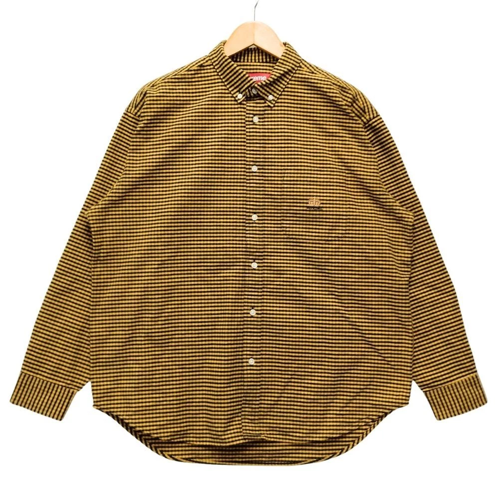 Chemise Oxford en flanelle coupe ample SUPREME 24SS manches longues authentique / 36614