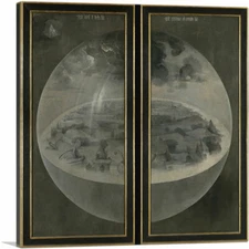 The Garden of Earthly Delights - Creation World Detail Canvas Art Print Bosch