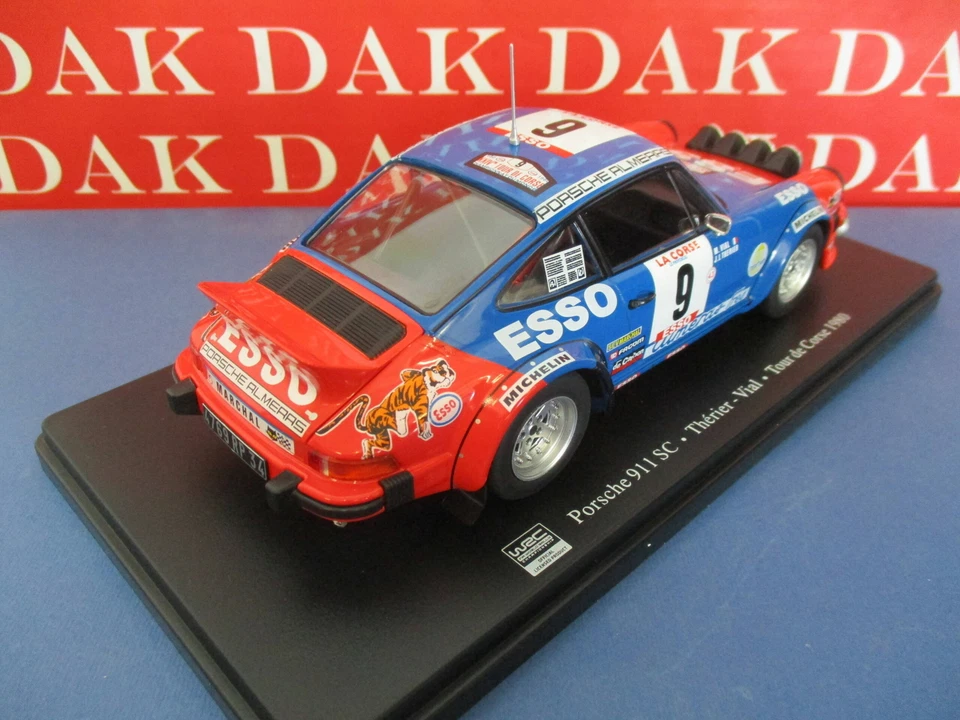 Die cast 1/24 Modellino Auto Porsche 911 SC Rally Tour de Corse 1980 JL. Therier - Immagine 3 di 4