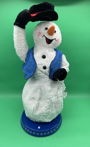 Gemmy Snowflake Spinning Snowman 2003 Singing Dancing Snow Miser & box - 第 1/12 張圖片