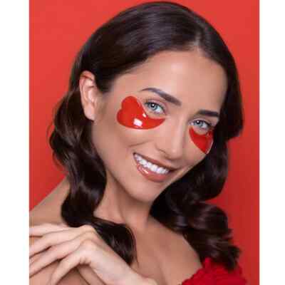 YEAUTY 2 Hearts Edition Eye Pad Masks 25 Pairs Astaxanthin Hyaluronic Acid