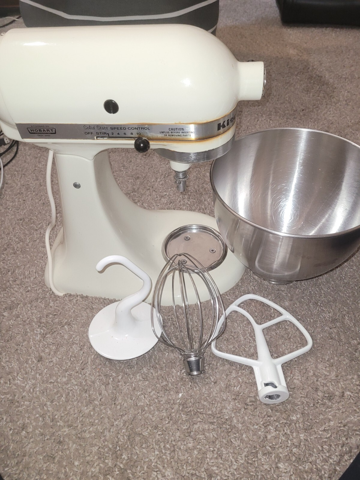 Vintage KitchenAid HOBART Lift Stand Mixer, Model K45SS, 10 Speed w