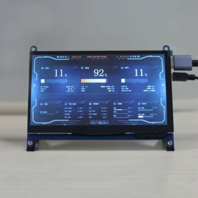 7 Inch HDMI Display USB Capacitive Touch Screen IPS 1024x600 For PC Raspberry Pi