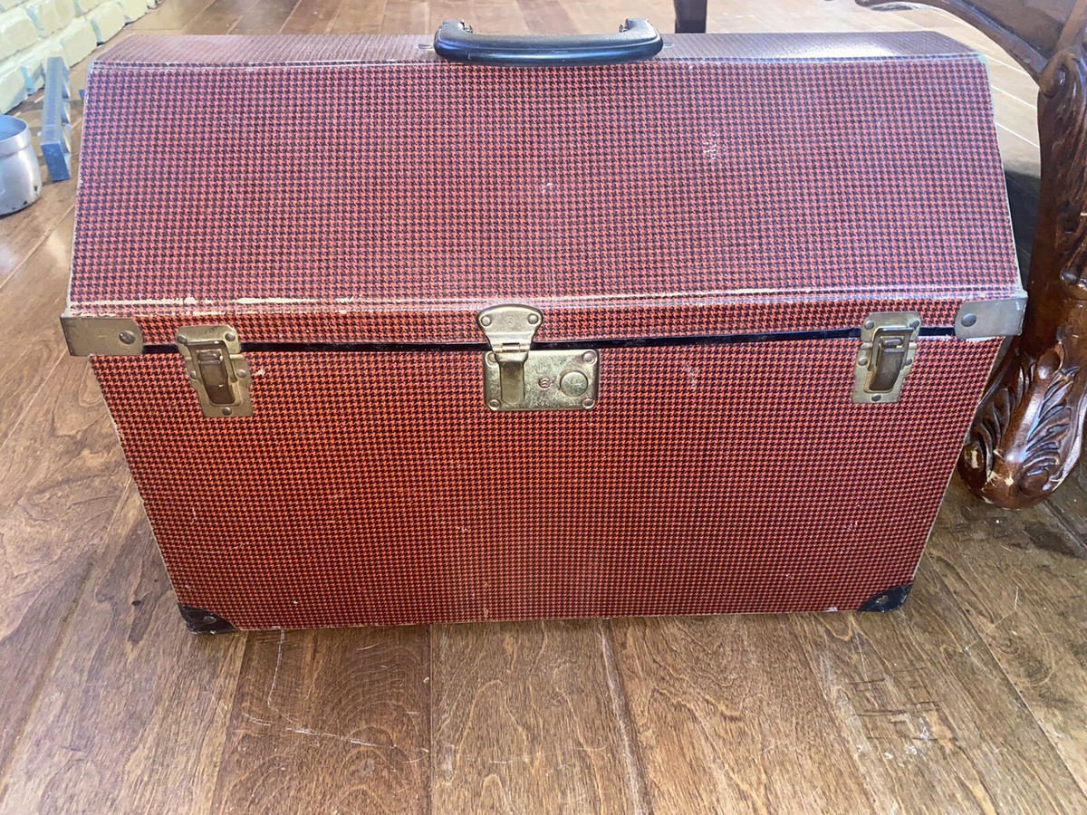 Vintage Houndstooth Cat Pet Carrier Travel Dome Luggage Case