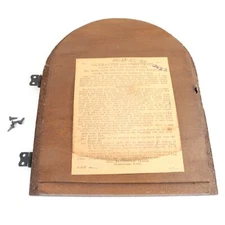 Seth Thomas / Plymouth Clock Back Door 7-9/16 Inches Tall - VS812