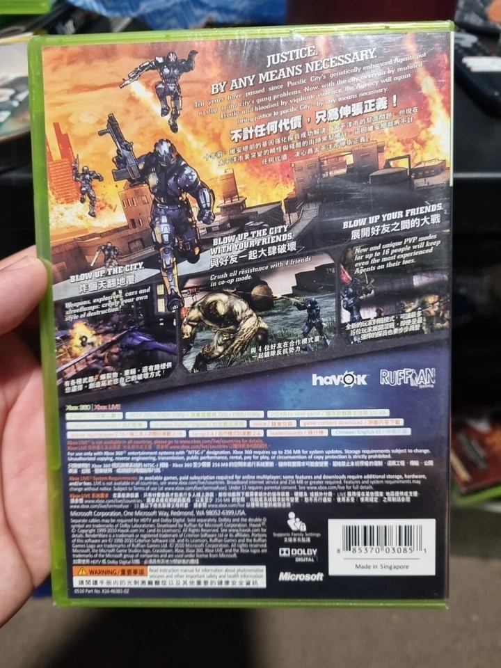 Xbox 360 - Crackdown 2 New SEALED NTSC-J - Image 2 of 4