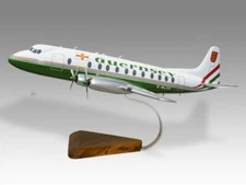Vickers Viscount 800 Guernsey Airlines Desk Wood Airplane New Model Large 1/72