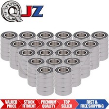  Qty.100 6205-2RS-B Bearing W/Spherical Outer Race 25mm ID x 52mm OD x 15mm W 