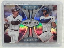 Reggie Jackson Giancarlo Stanton 2019 Topps Chrome Baseball - Greatness Returns
