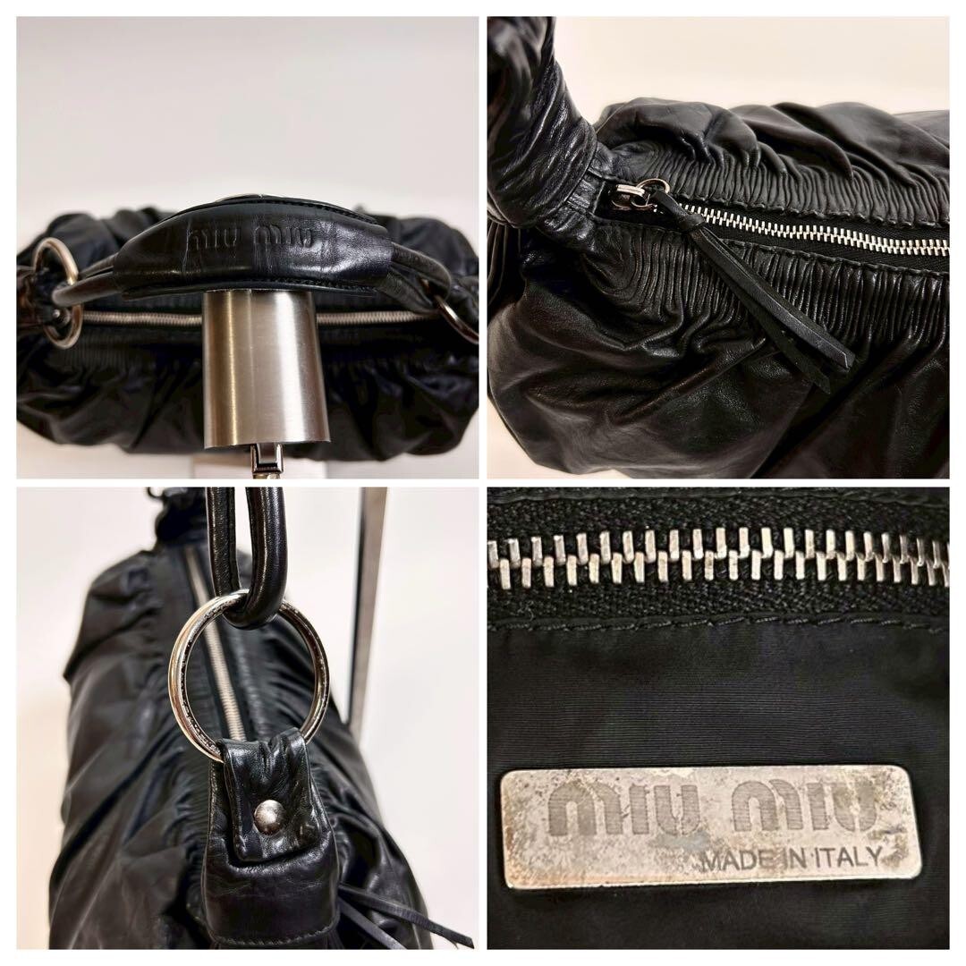 Miu Miu Archive Vintage Shoulder Bag Handbag Hobo Leather