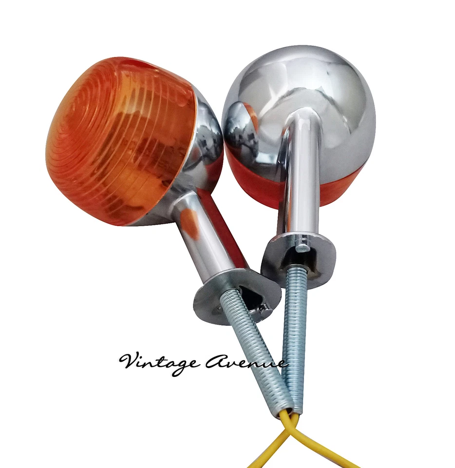 YAMAHA CROMO METAL INTERMITENTE LUZ INDICADOR LUZ PAR 6V/12V *TW38-1 Foto 2 de 4