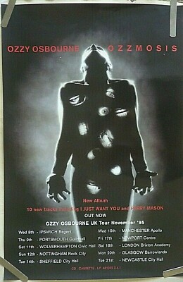 OZZY OSBOURNE OZZMOSIS 1995 VINTAGE ORIGINAL MUSIC STORE