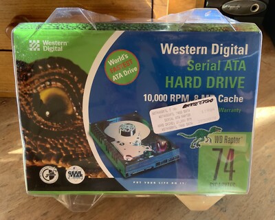 Western Digital WD740GDRTL WD Raptor 74GB SATA HARD DRIVE 10K RPM **New in PKG