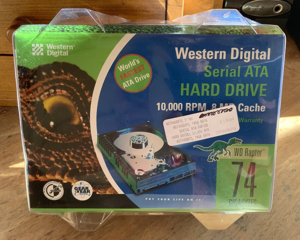 Western Digital WD740GDRTL WD Raptor 74GB SATA HARD DRIVE 10K RPM **New in PKG - Image 2 of 4