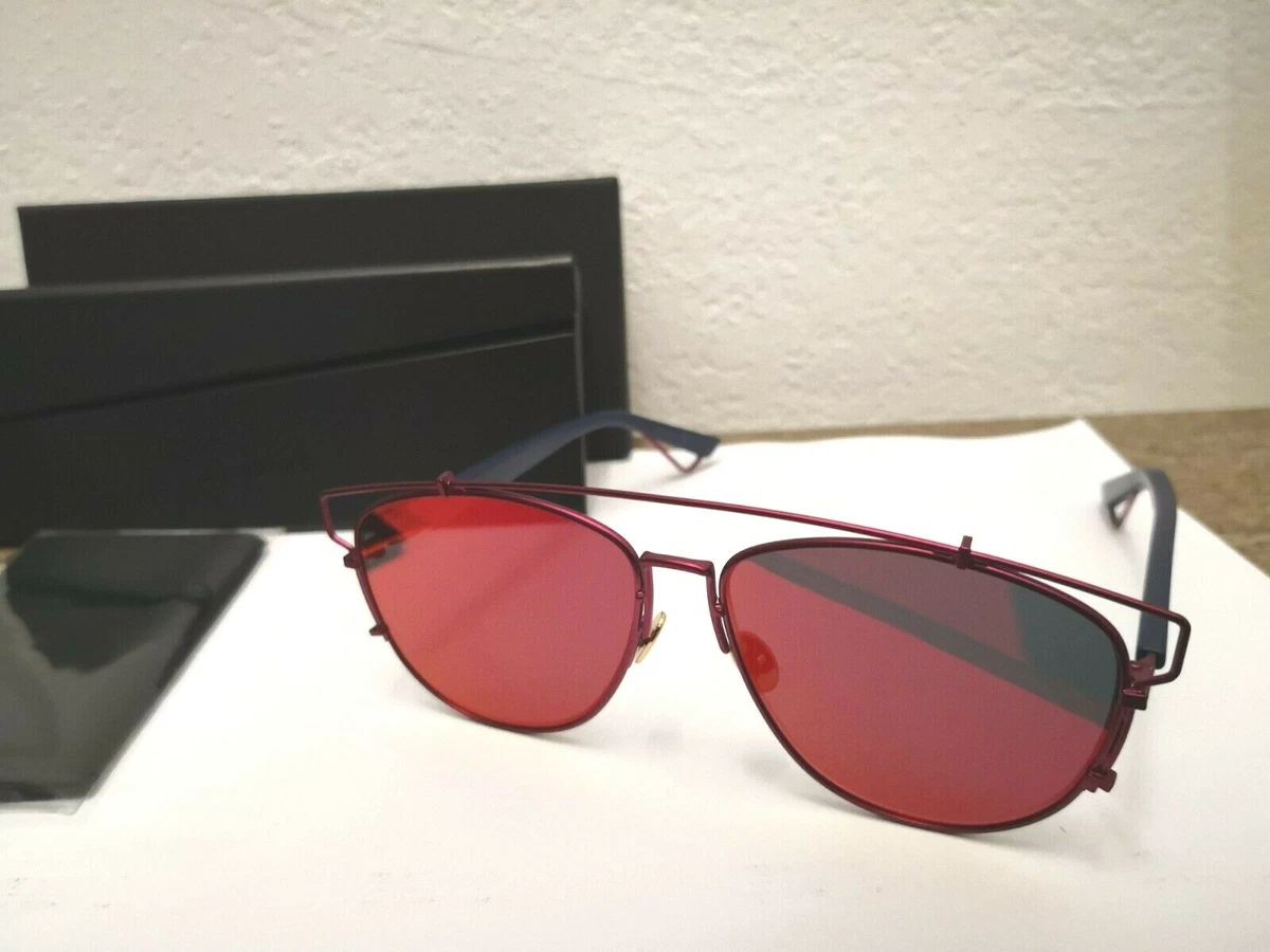 NEW DIOR TECHNOLOGIC 0TVH Sunglasses Matte Fucsia Black Ruby Mirror Lens