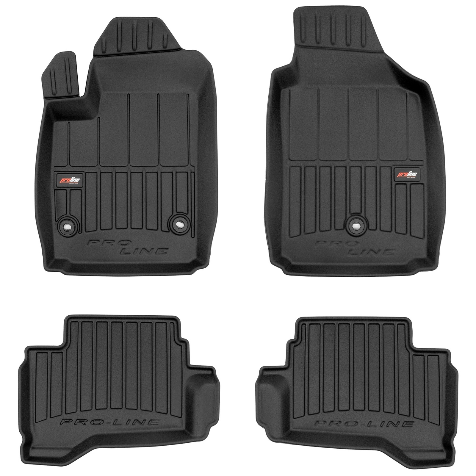 Tapis de sol TPE Frogum Pro-Line haut de gamme pour habitacle Fiat 500e