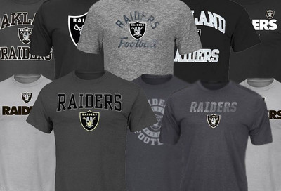 Oakland Raiders NFL Men's *2 MYSTERY SHIRTS* - Multiple Sizes Available!