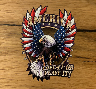 USA Eagle Adler Aufkleber Retro V8 V2 Biker Auto Oldtimer Hot Rod Amerika #661
