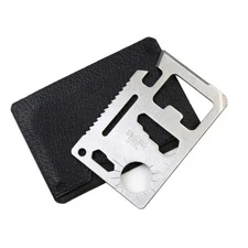 11 in 1 Multi Tool pocket wallet thin survival outdoor credit card knife