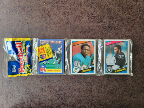 1984 Topps Football 54-Card Rack Pack - Marcus Allen, LT, Duper RC front