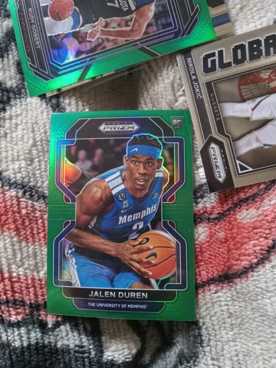 Green Holo! 🚨2022-23 Panini Prizm Jalen Duren RC Detroit Pistons Rookie #58
