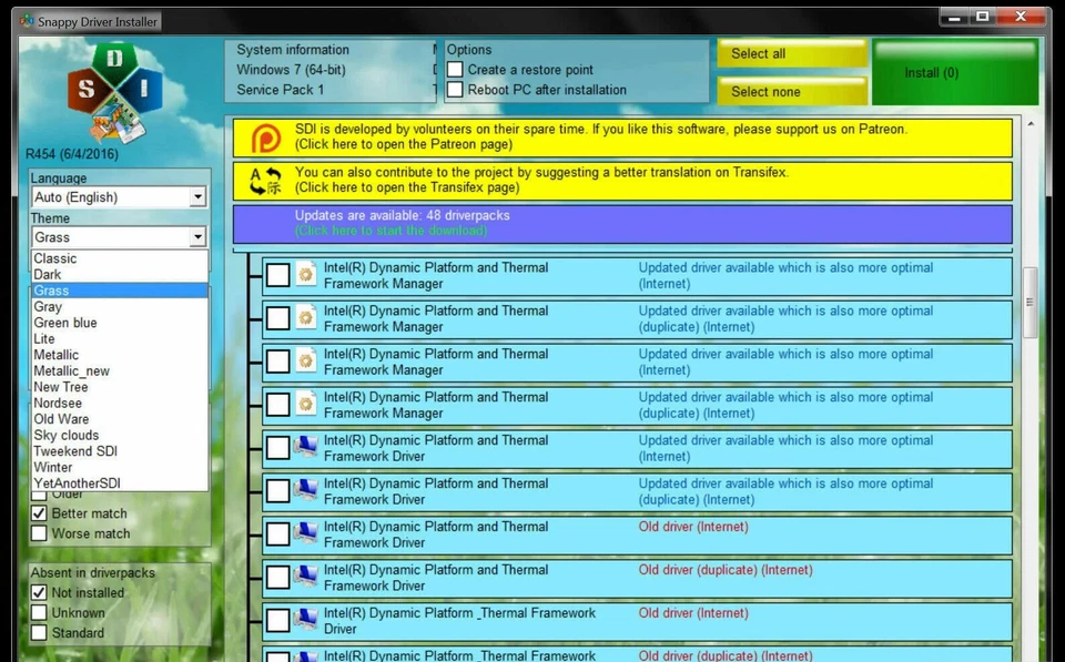 Snappy Driver Installer Controlador Automático Utilidad Software Instalador Actualizador de Instalación Foto 4 de 4