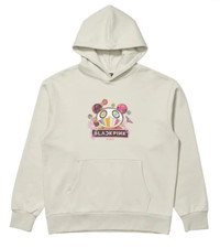 BLACKPINK x Takashi Murakami Panda 2 Hoodie Sweatshirt in Cement Grey Unisex XS