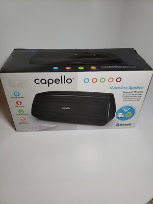 Capello Bluetooth Wireless Speaker CB351 Black New