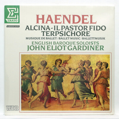 GARDINER   HAENDEL alcina, il pastore fido, terpsichore   ERATO LP STILL SEALED