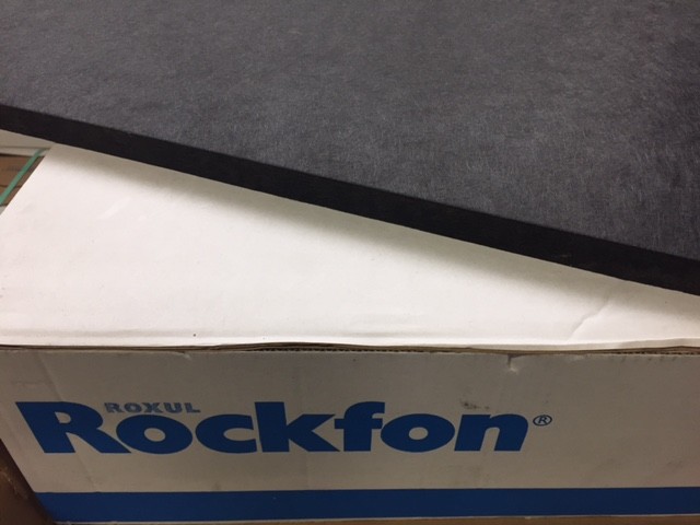 Rockfon Cinema Black Ceiling Tiles Carton Of 8 Tiles 64sq Ft