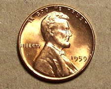 1959  P  1st  Year  Lincoln Memorial Cent  Actual Coin  90518206-05